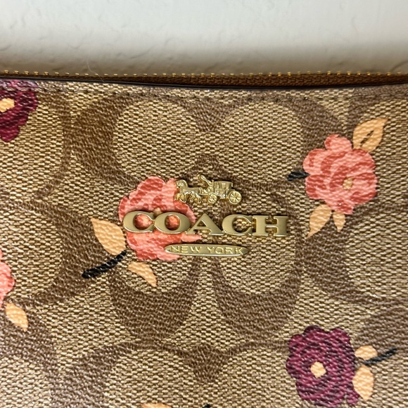 New COACH Floral AVA TOTE Signature Canvas Peony Print, BEAUTIFUL! VHTF - Picture 2 of 13